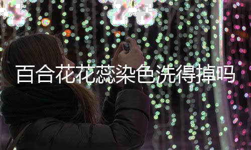 【】百合花花蕊染色洗得掉